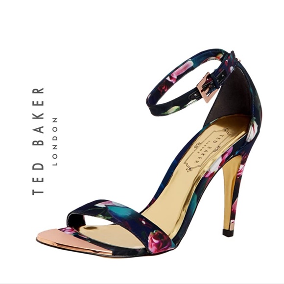 Ted Baker London Shoes - TED BAKER {37.5} Floral Strappy Sandal Pump Caitte